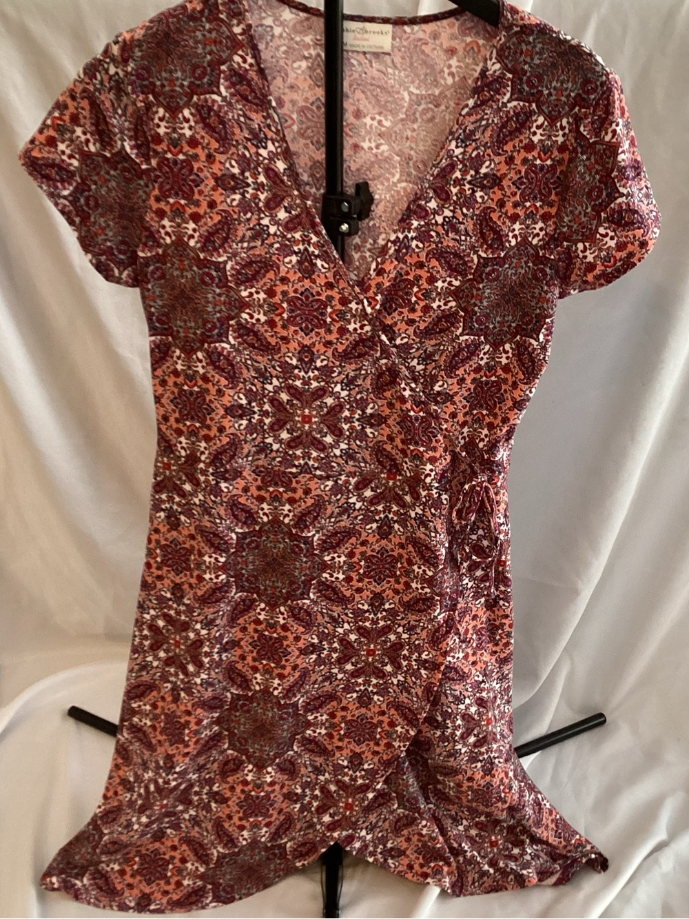 V-neck patterned top